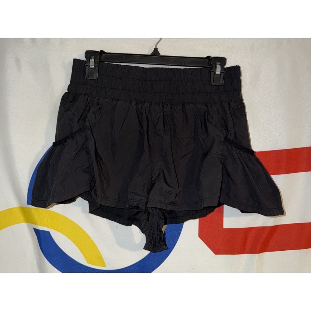 Free People Movement Shorts Womens Small Black Flowy Lined